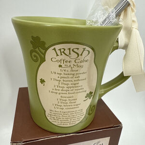 Abbey Press Coffee Mug “My Cup Runner Over” Mix And Bake Irish Coffee Cake